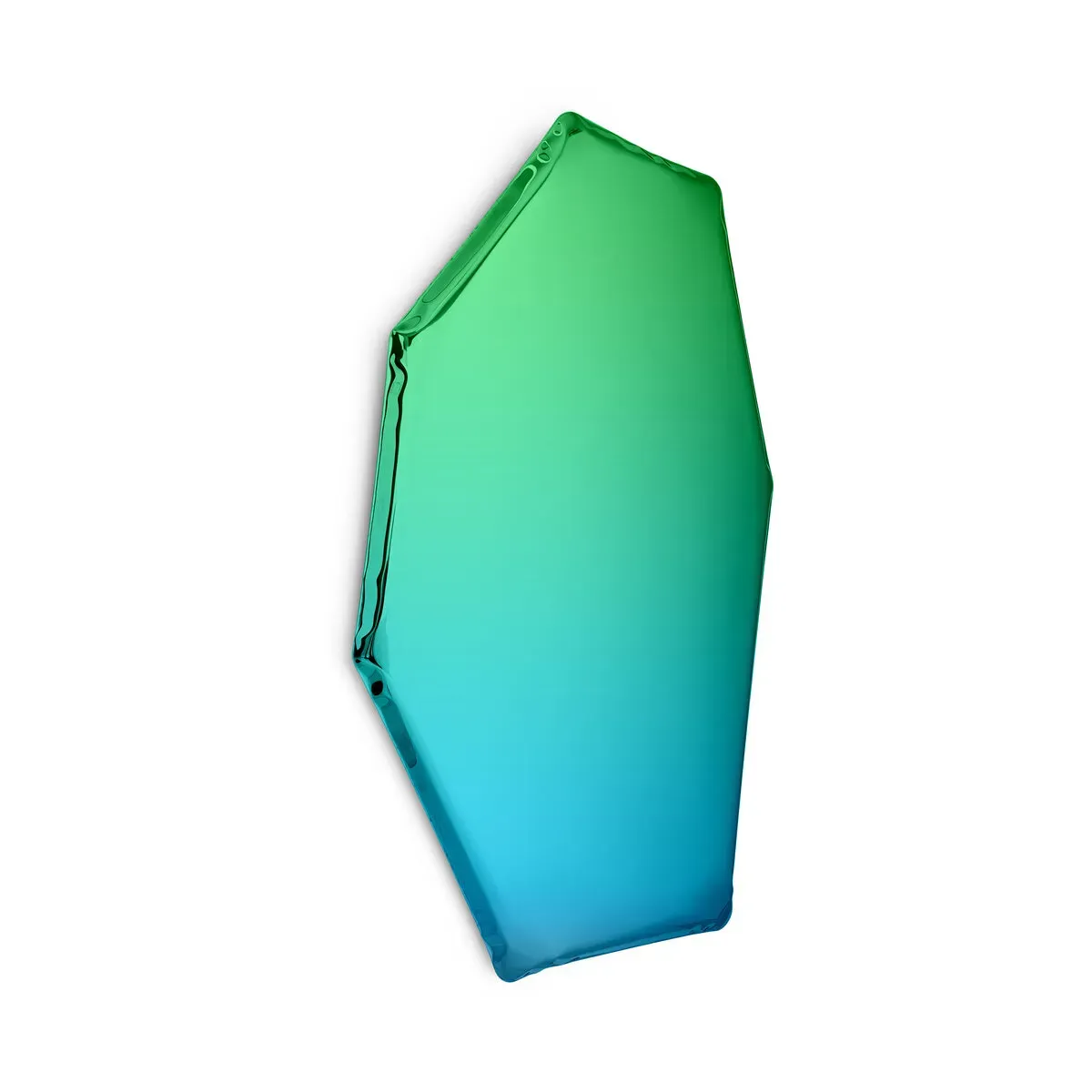 Miroir en inox bleu sapphir et émeraude 149x94x6cm Tafla C2 - Zieta