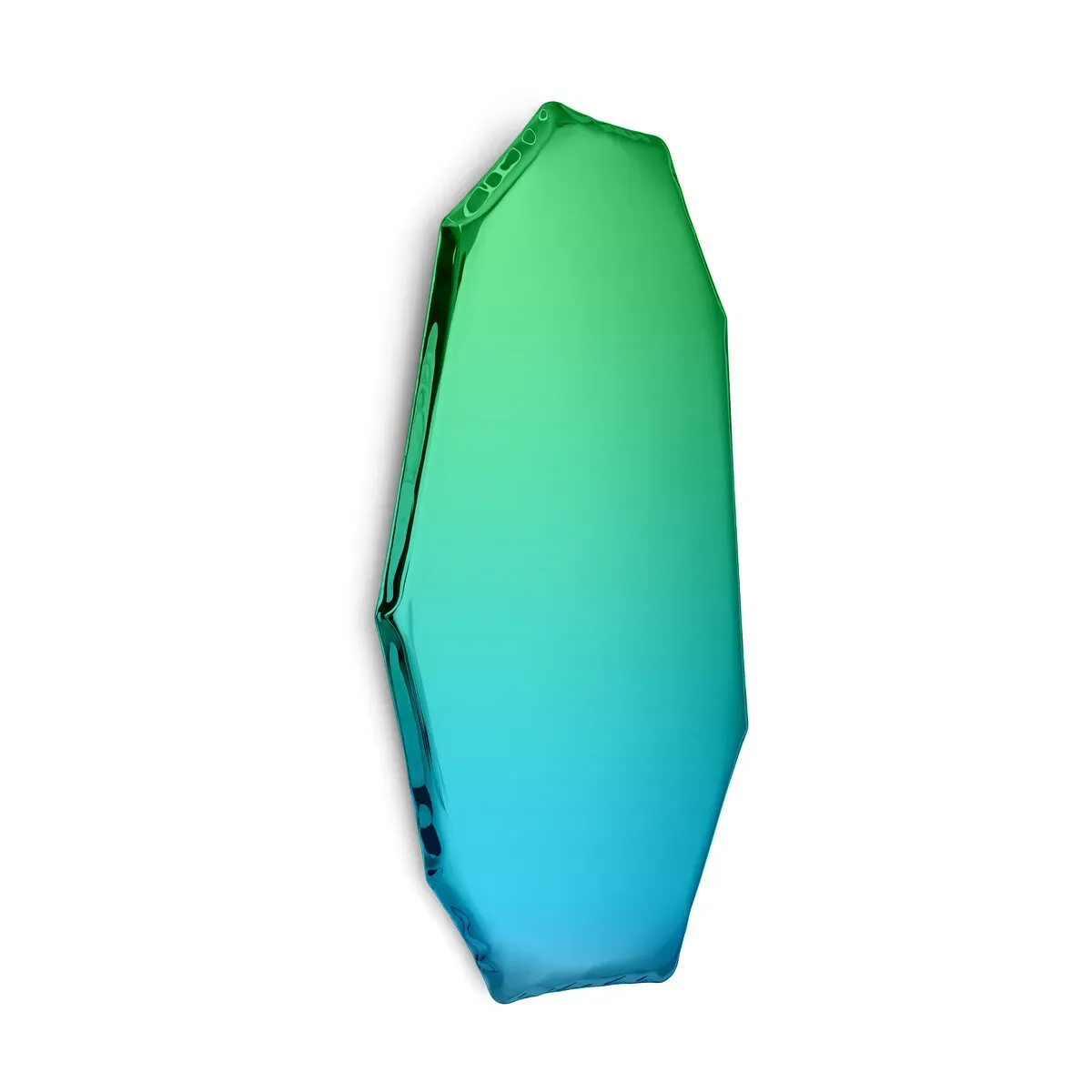 Miroir en inox bleu sapphir et émeraude 124x67x6cm Tafla C3 - Zieta