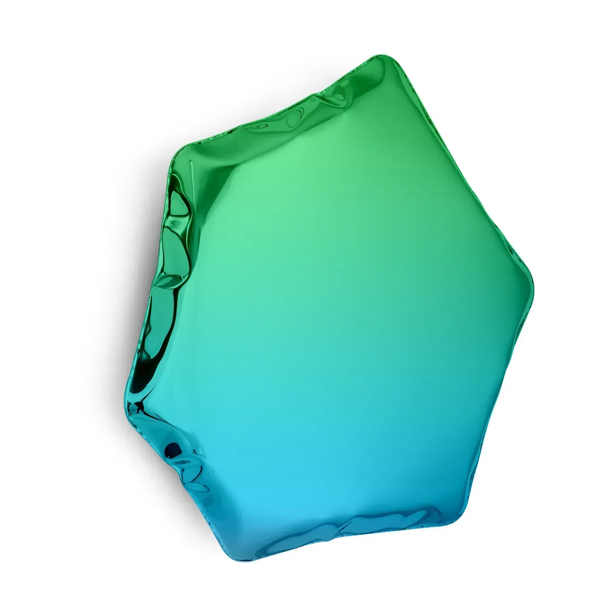 Miroir en inox bleu sapphir et émeraude 55x50x6cm Tafla C6 - Zieta