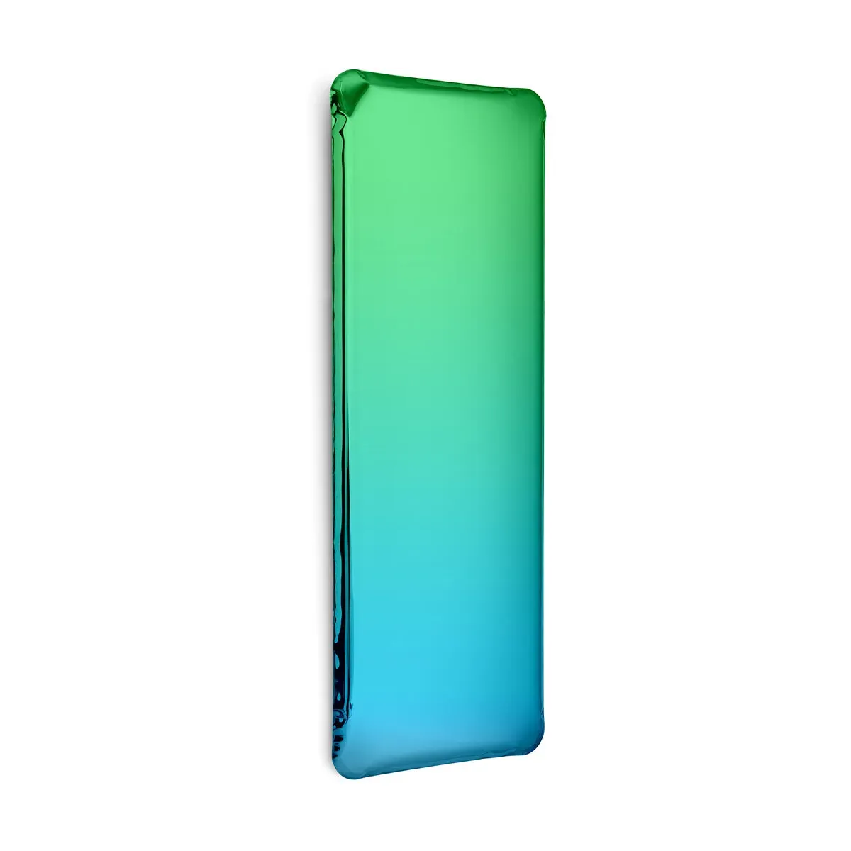 Miroir design en inox vert émeraude et bleu saphir 180x60x6cm Tafla Q1 - Zieta