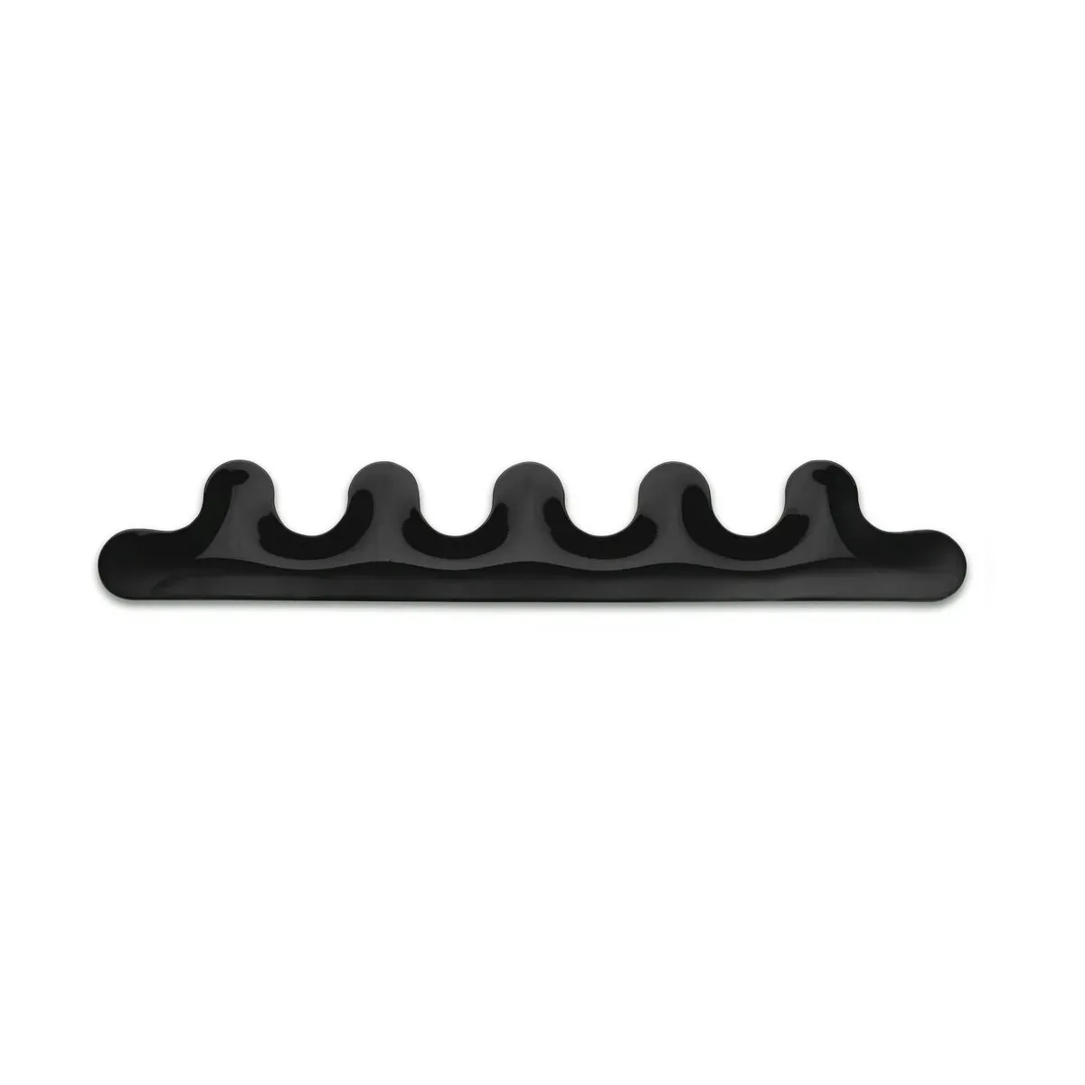 Porte-manteaux en acier noir Kamm 5 - Zieta