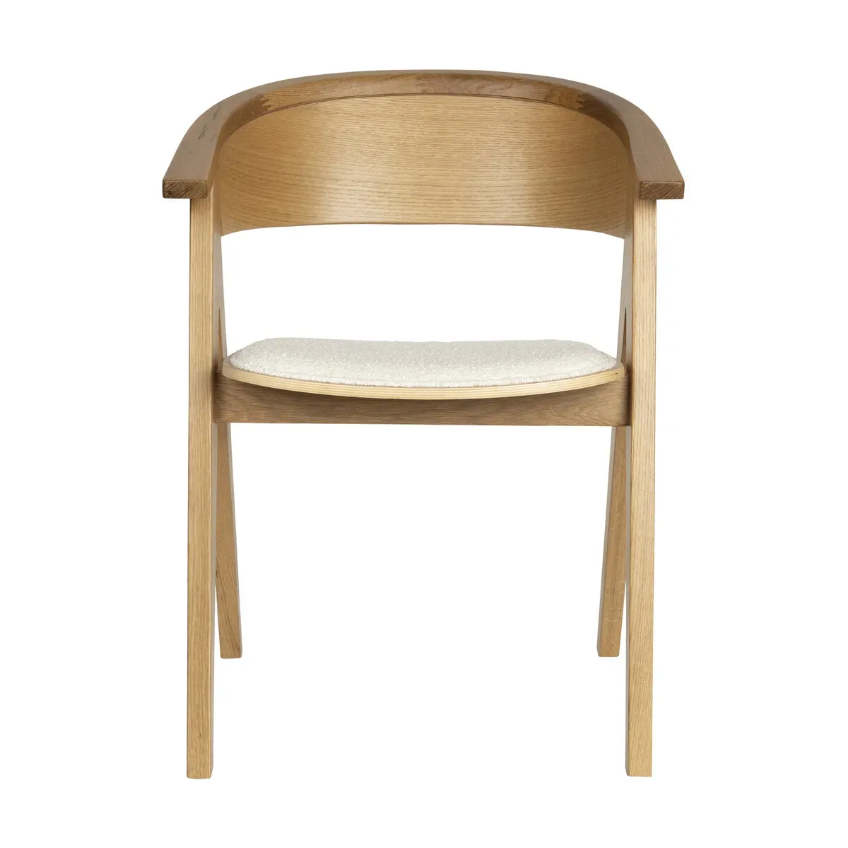 Chaise avec accoudoirs en chêne naturel 79cm NDSM - Zuiver