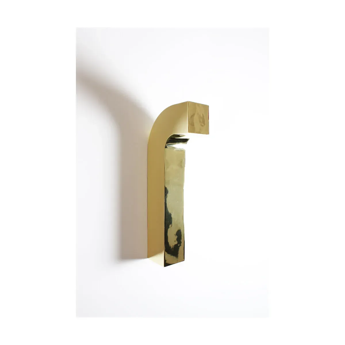 Applique crochet finition dorée glossy 8x45cm Fold - Baccaris