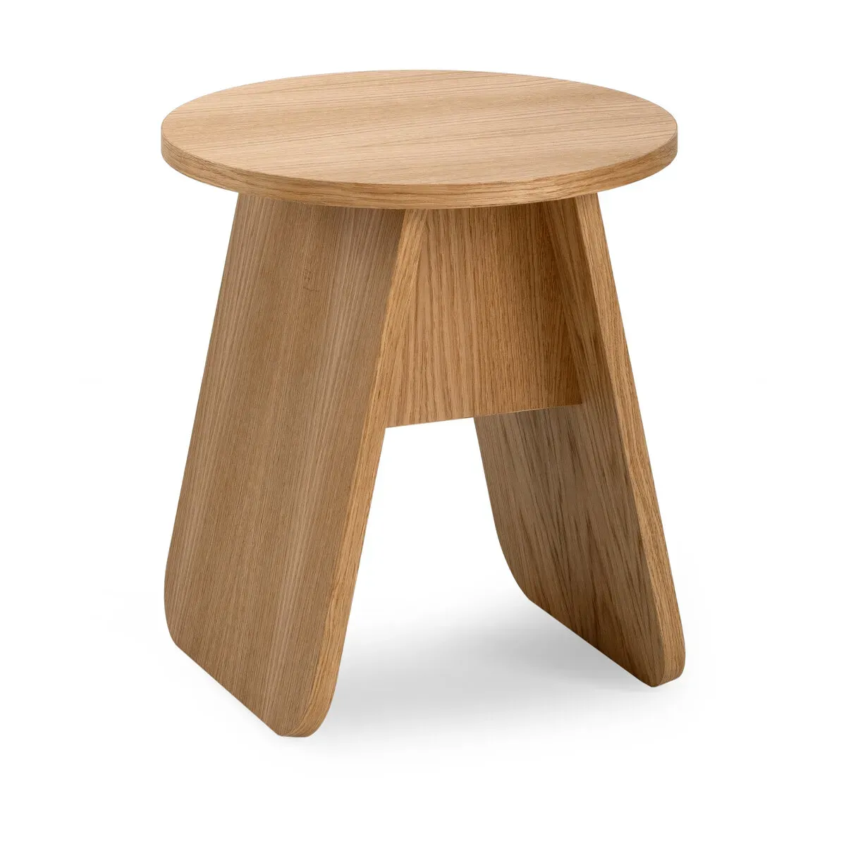 Table d'appoint ronde en bois de chêne huilé 40x43cm Momoko - EMKO