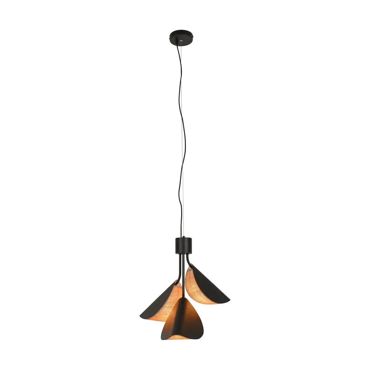 Suspension en bois noir 50cm Lys - Forestier