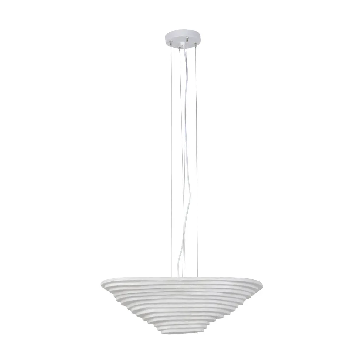 Suspension en textile blanc 58x42cm Nebulis - Forestier