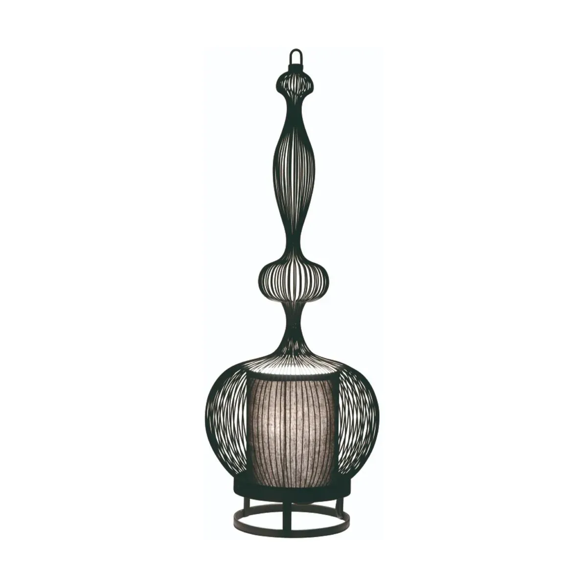 Lampe  en métal noir 24x66cm Impératrice - Forestier