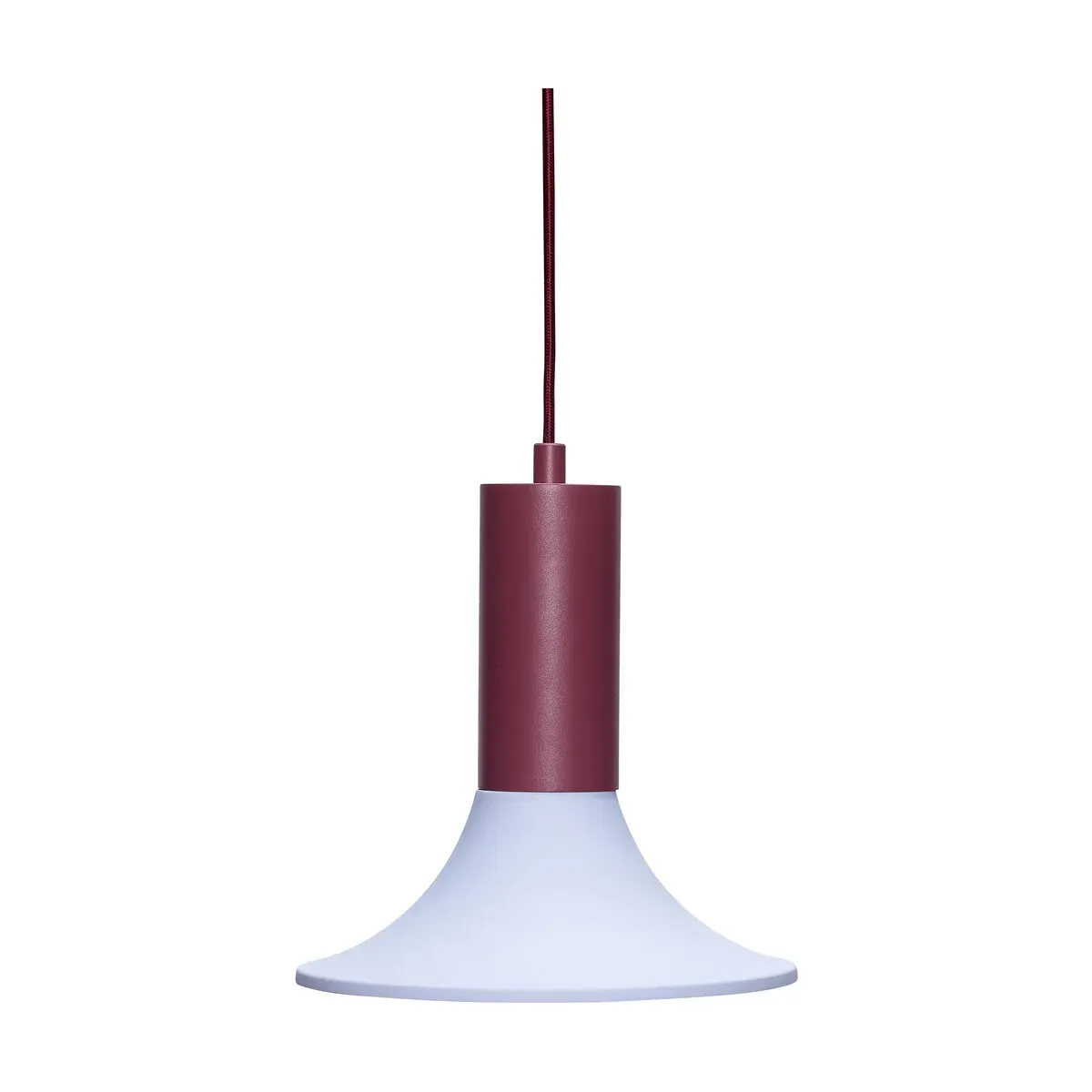 Suspension en métal bordeaux et bleu clair 25xh24cm Luminary - Hübsch