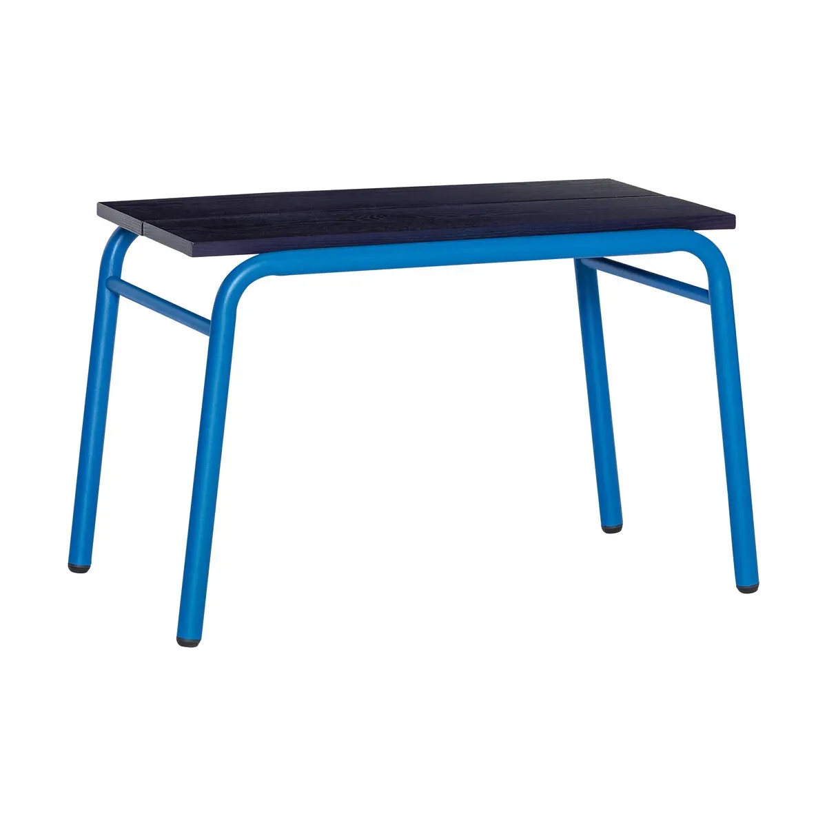 Banc en bois et métal bleu et bleu foncé 70x43xh48cm Koi - Hübsch