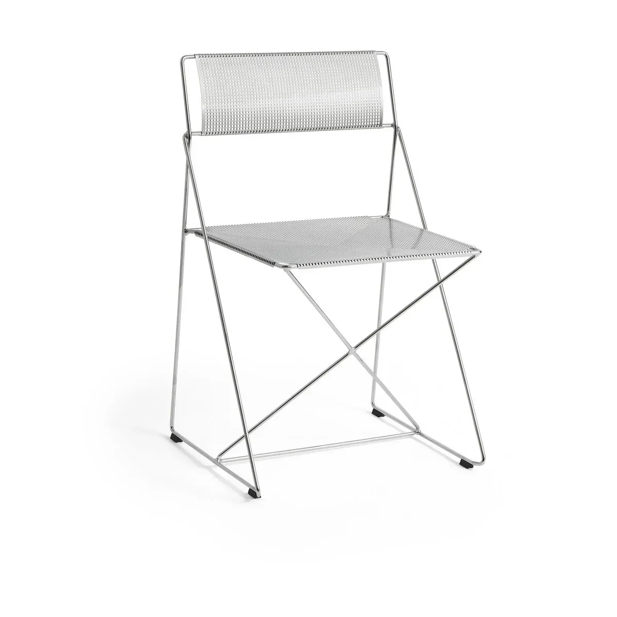 Chaise en acier chromé 50x45x77cm X-line - Hay