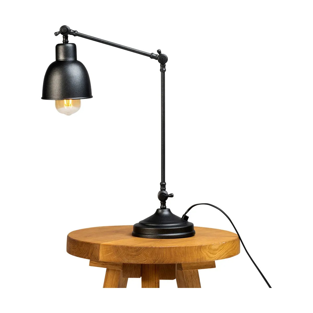 Lampe à poser en acier noir 15x45x12cm Freja - Custom Form