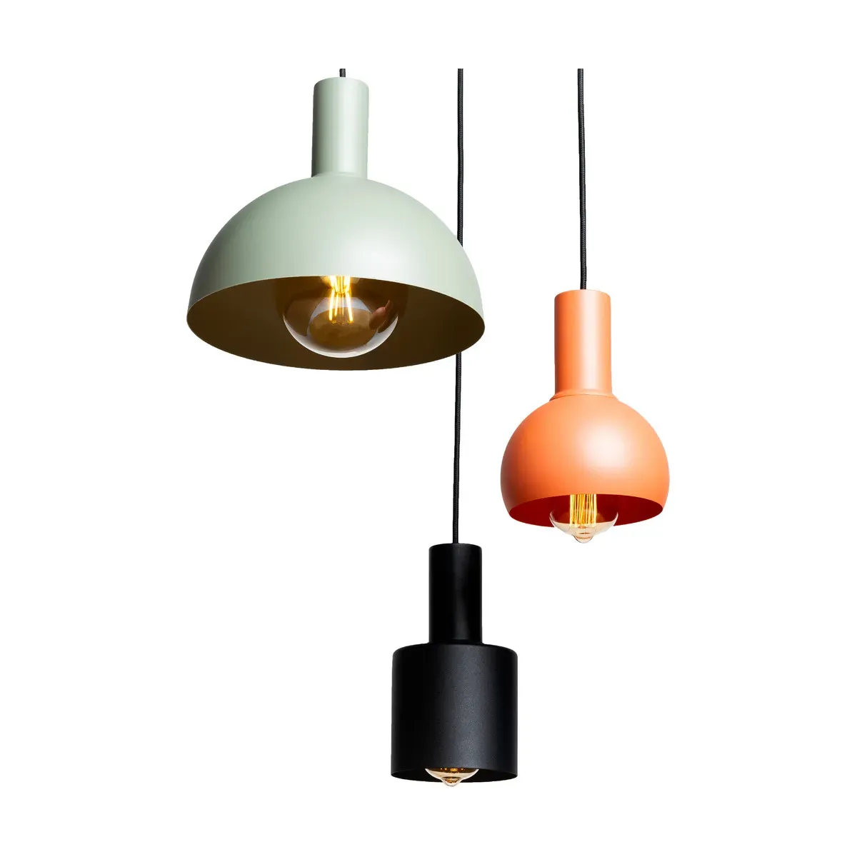 3 suspensions en acier 12 et 14 et 28cm Strale - Custom Form