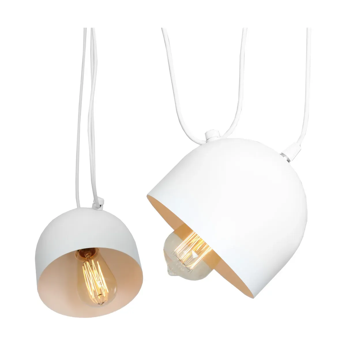 Suspension en acier blanc Popo 2 - Custom Form