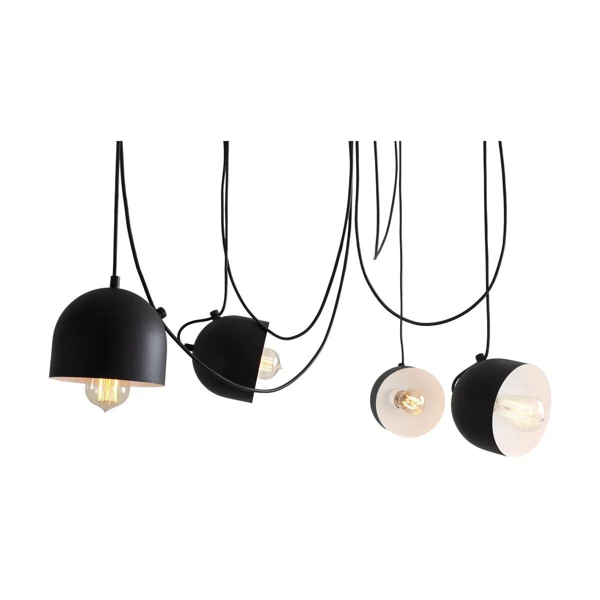 Suspension en acier noir Popo 4 - Custom Form