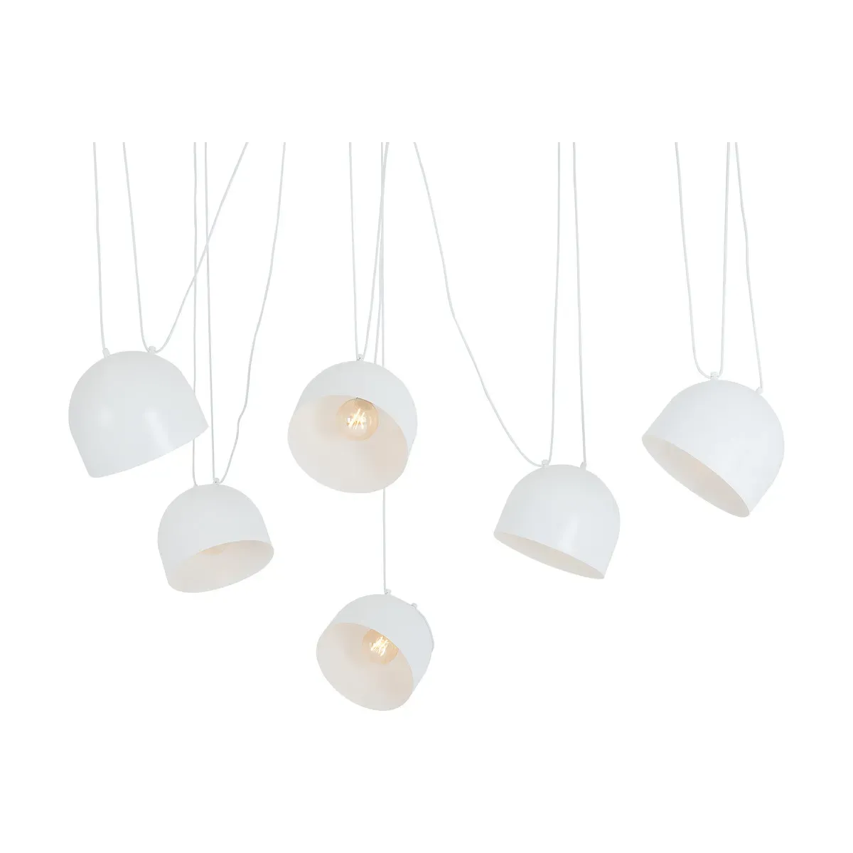 Suspension en acier blanc Popo 6- Custom Form