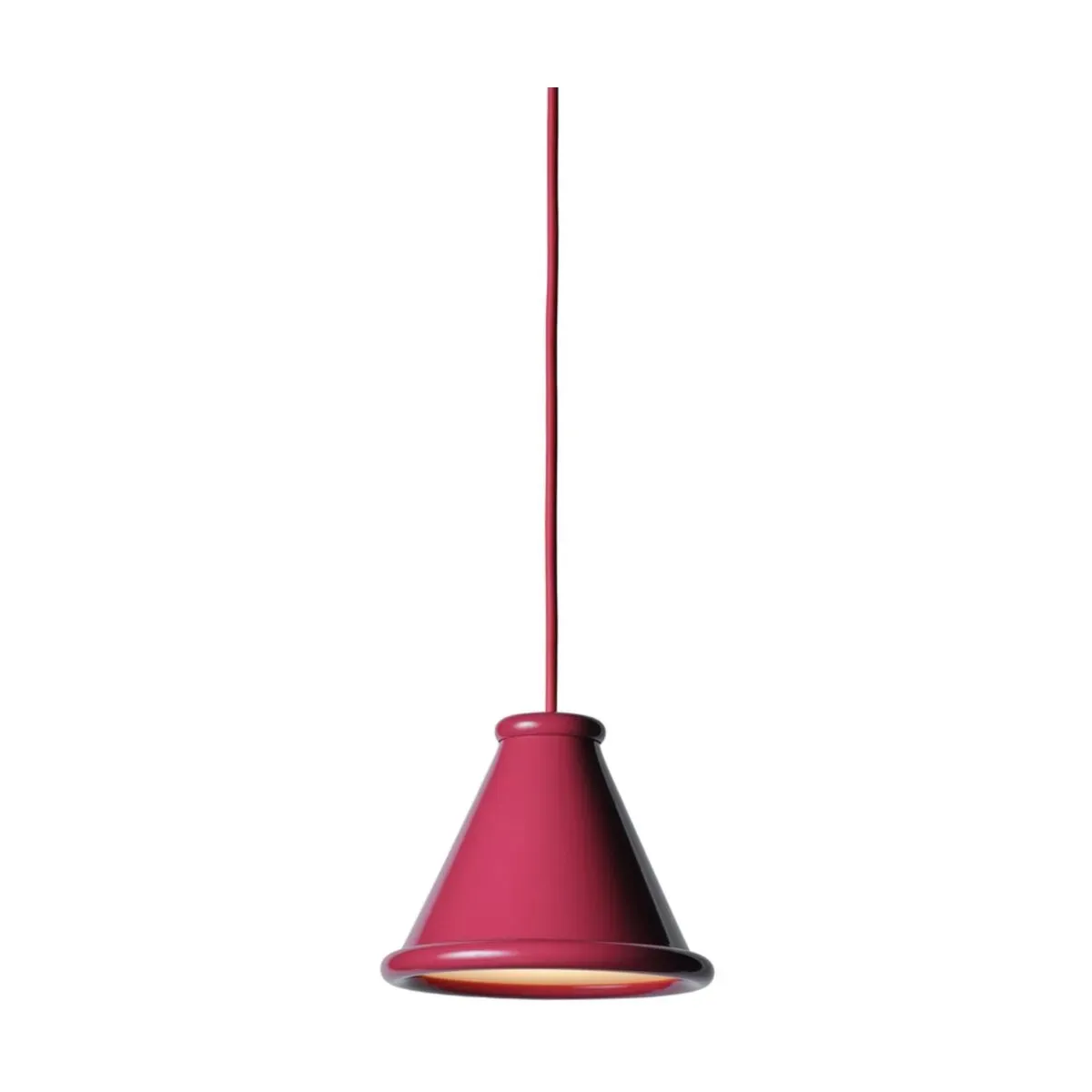 Suspension en métal rouge violet 15cm Belle - Herstal