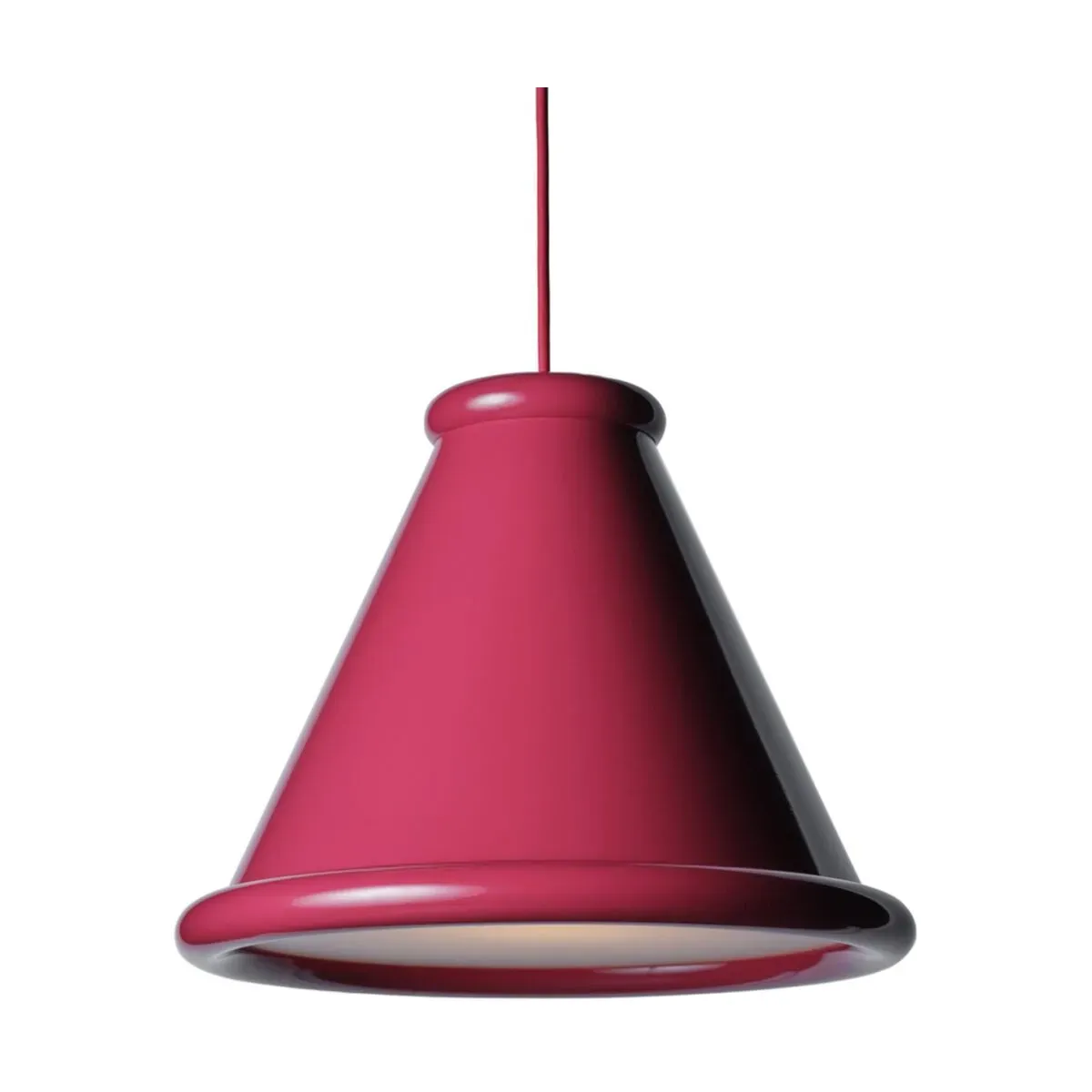 Suspension en métal rouge violet 36cm Belle - Herstal