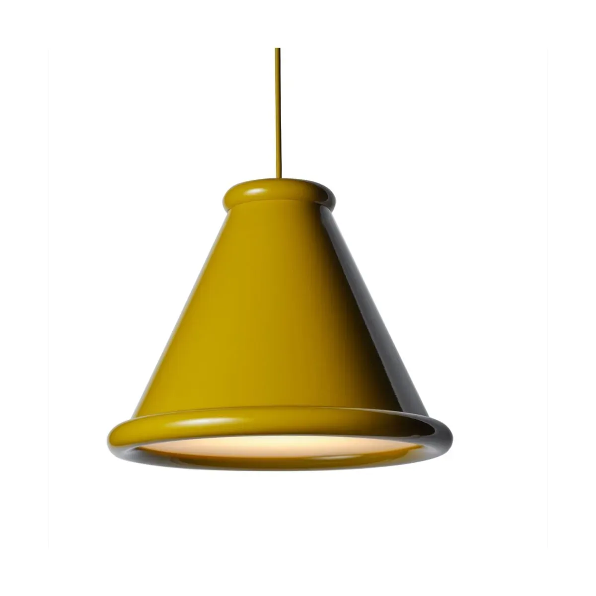 Suspension en métal jaune miel 36cm Belle - Herstal