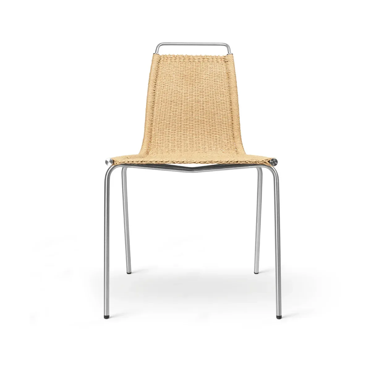 Chaise en hêtre tressé et structure acier 77cm PK1 - Carl Hansen & Søn