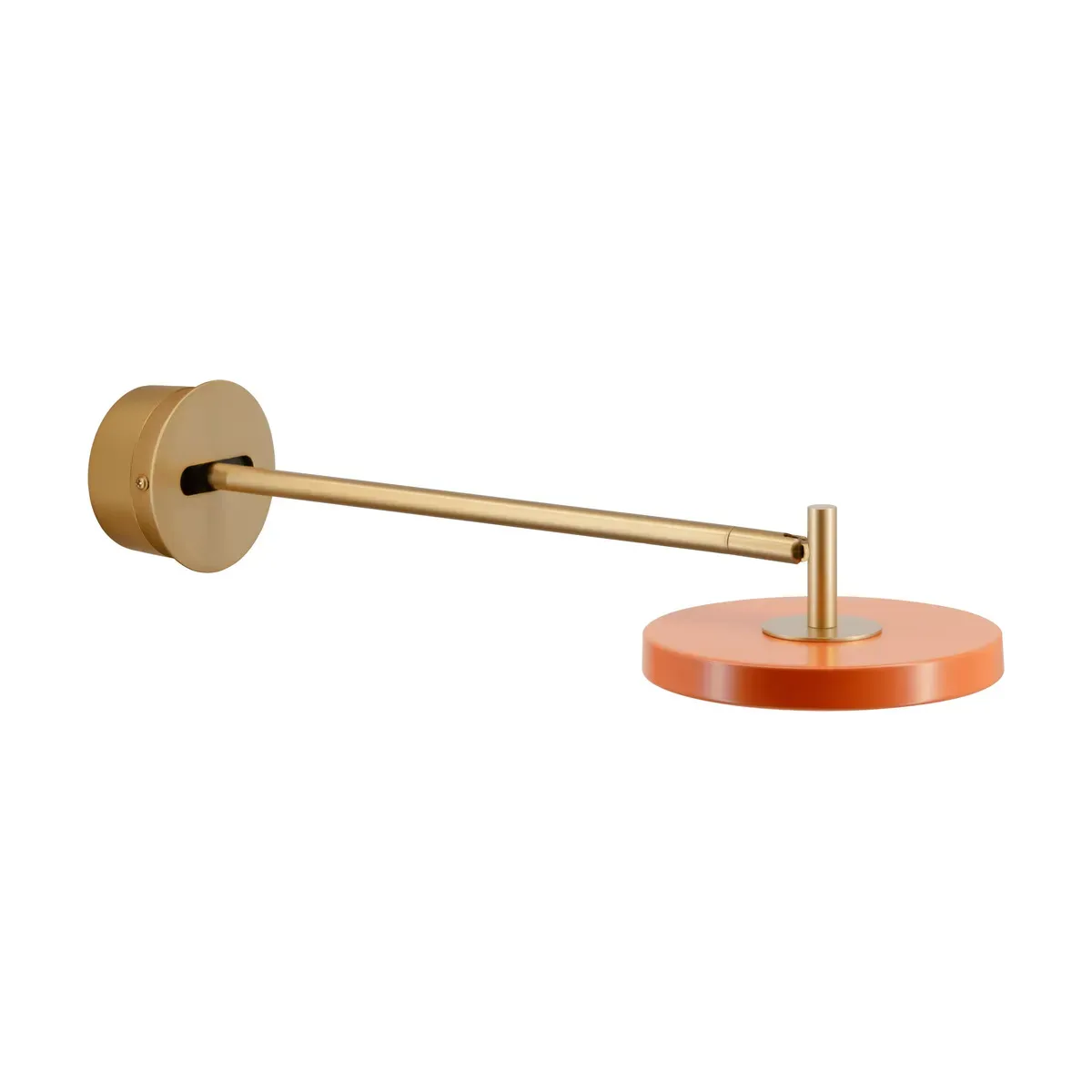 Applique murale led en laiton et acier orange 42cm Long Astéria - Umage