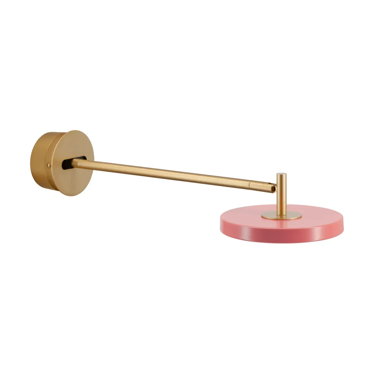 Applique murale led en laiton et acier rose 42cm Long Astéria - Umage