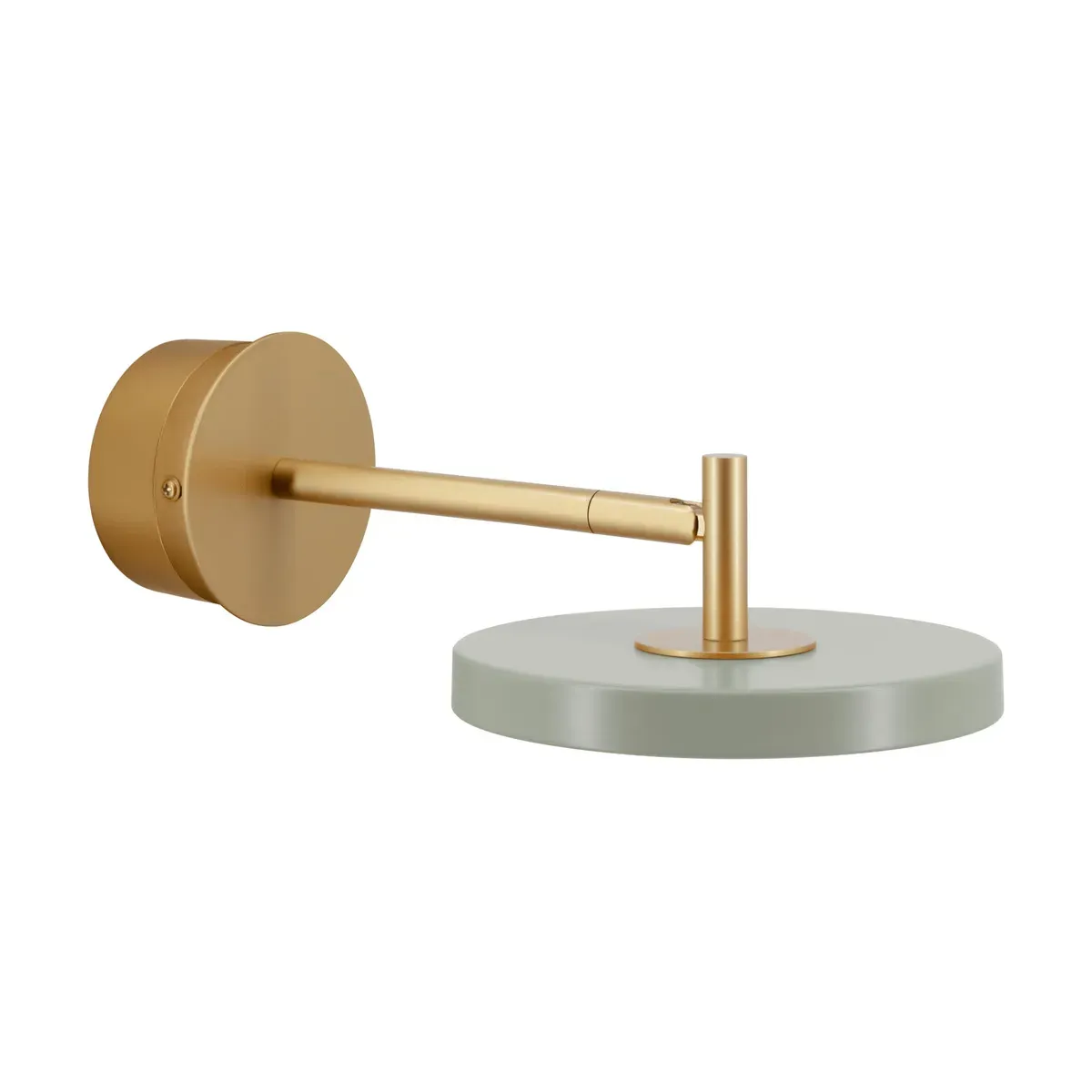 Applique murale led en laiton et acier olive 25cm Short Astéria - Umage