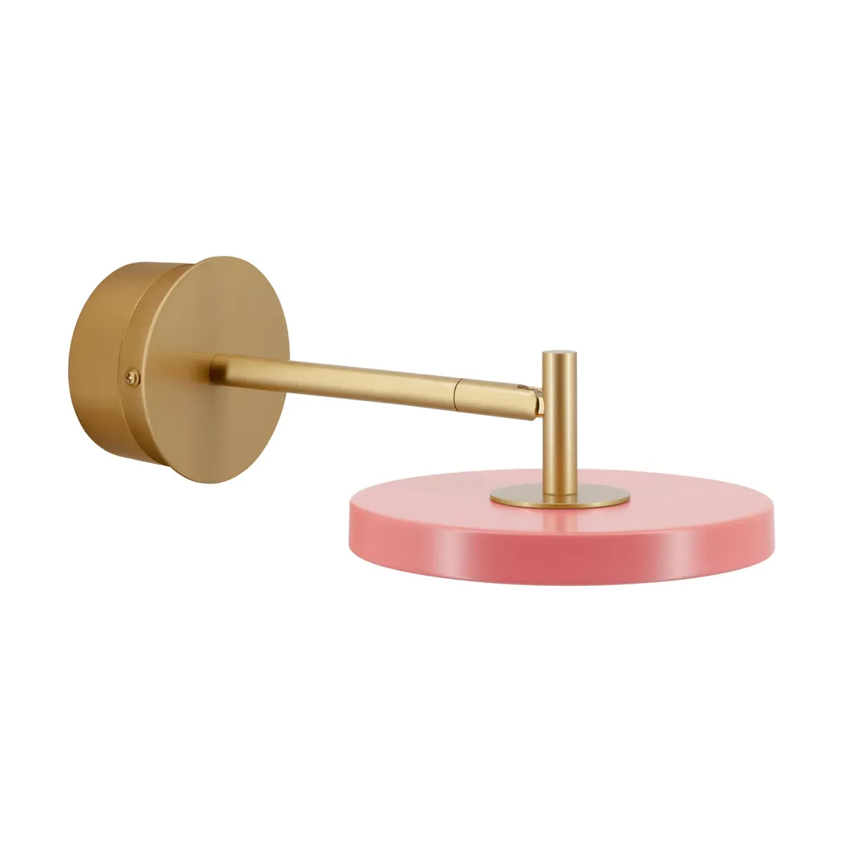 Applique murale led en laiton et acier rose 25cm Short Astéria - Umage