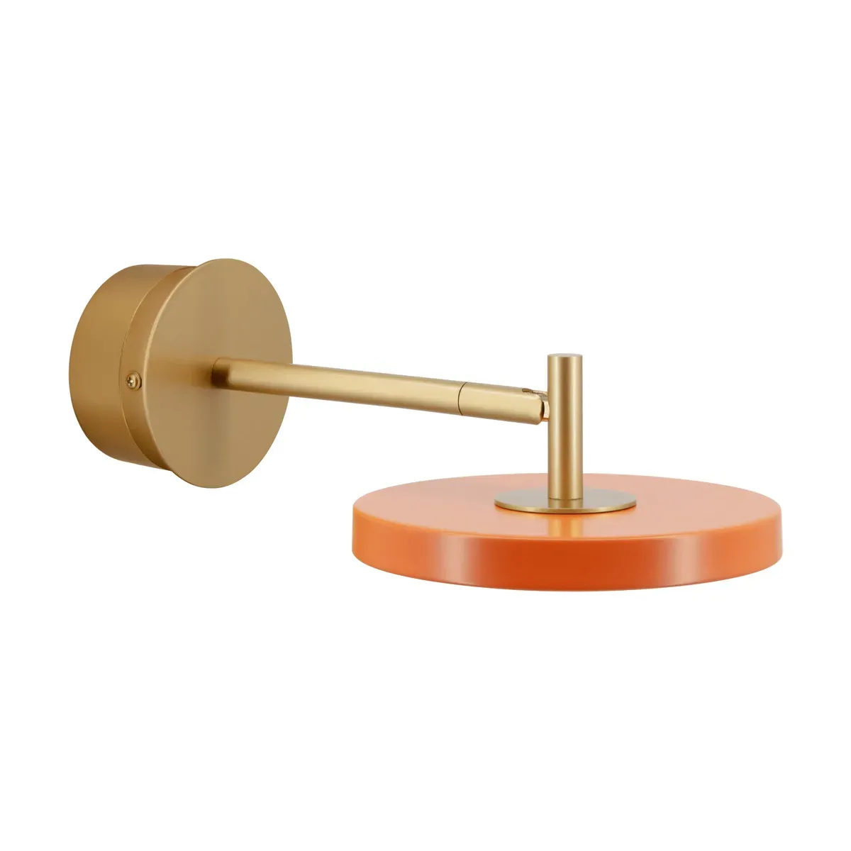 Applique murale led en laiton et acier orange 25cm Short Astéria - Umage