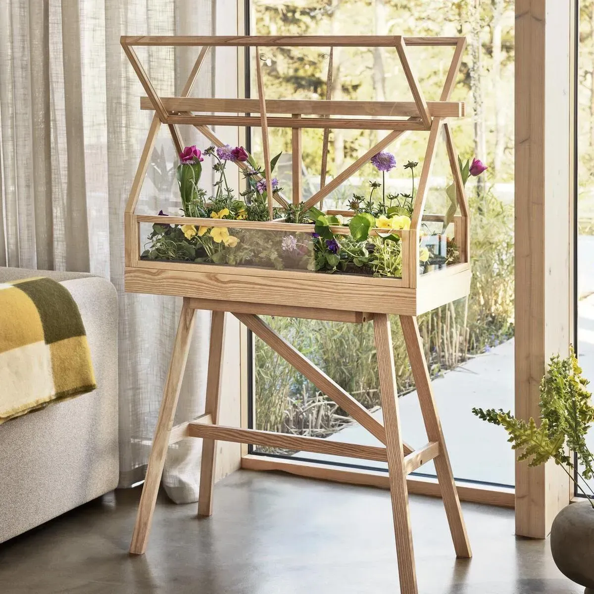Serre en frêne cendré 95x40x130cm Greenhouse - Design House Stockholm