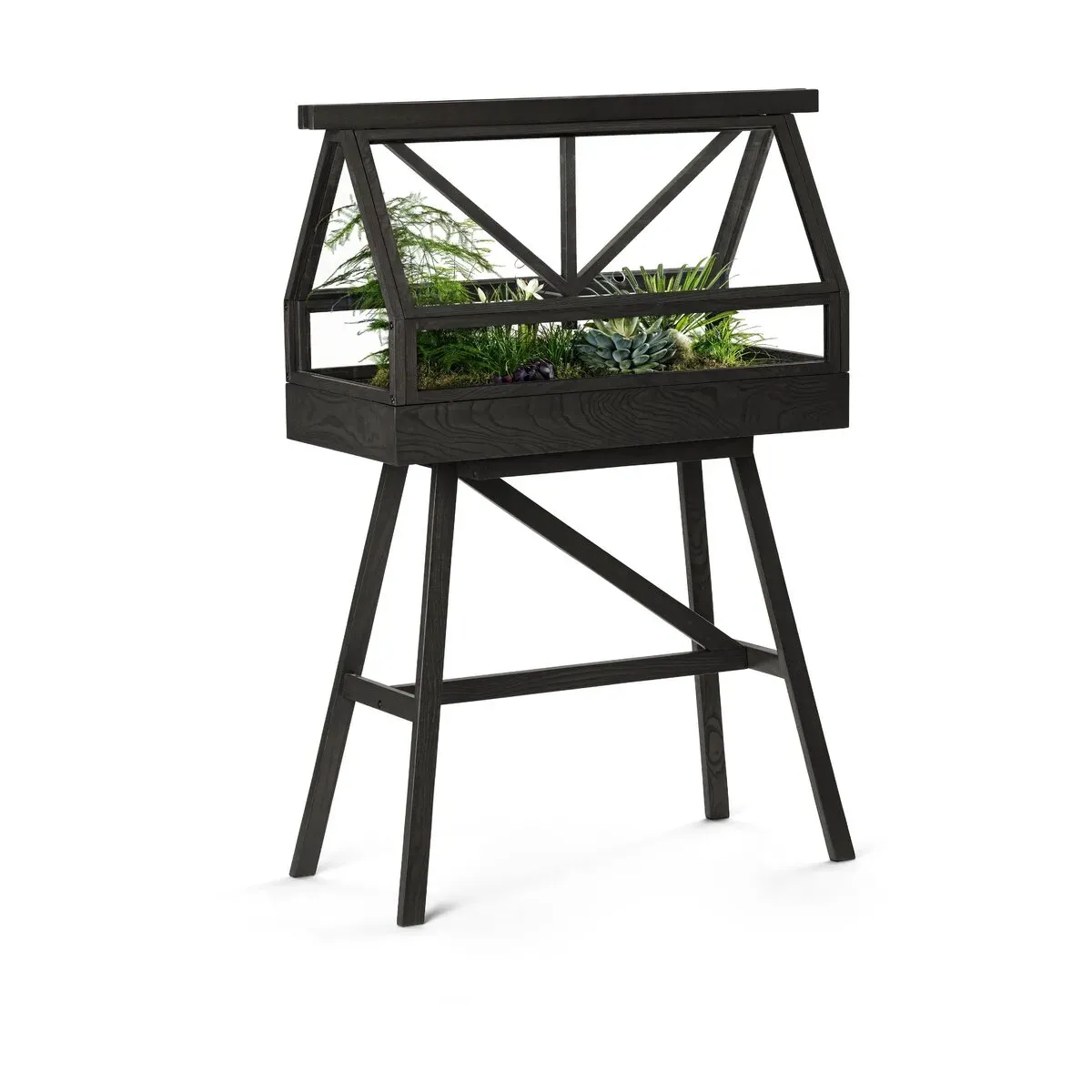 Serre en frêne noir 95x40x130cm Greenhouse - Design House Stockholm