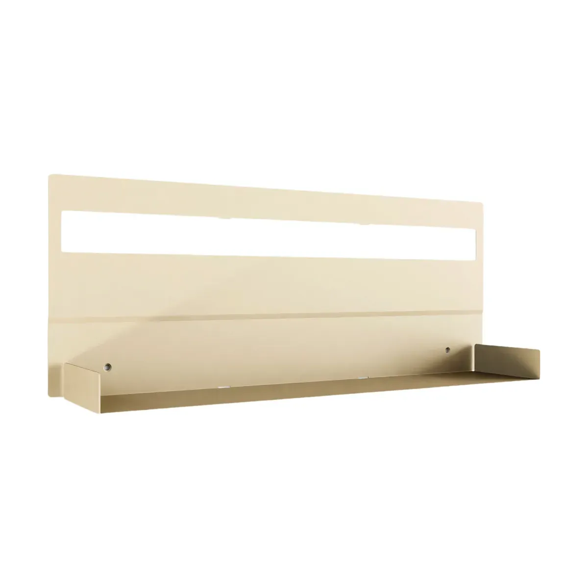 Etagère murale en acier beige cashew 30x76cm Aris - Metallbude