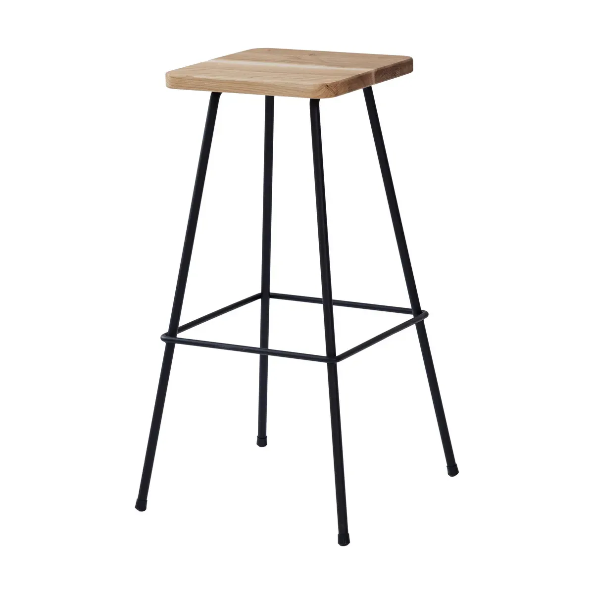 Tabouret de bar en acier noir 30x70cm Barni - Metallbude
