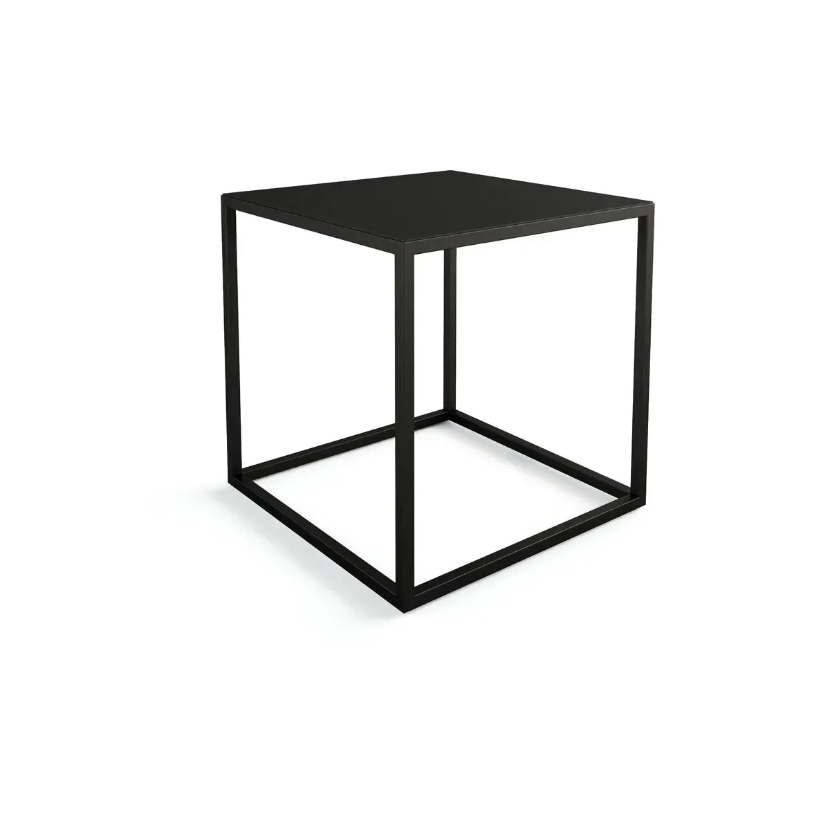 Table d'appoint en acier noir 40x40cm Soli X - Metallbude