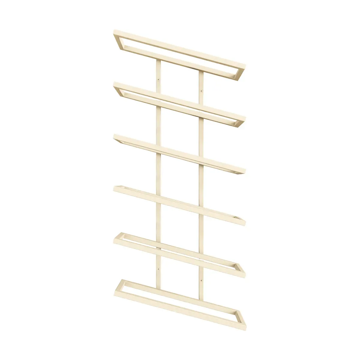 Etagère à vin en acier beige cashew 62x27x9,5cm Vinia - Metallbude