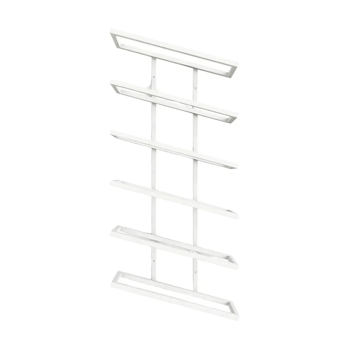 Etagère à vin en acier blanc 62x27x9,5cm Vinia - Metallbude