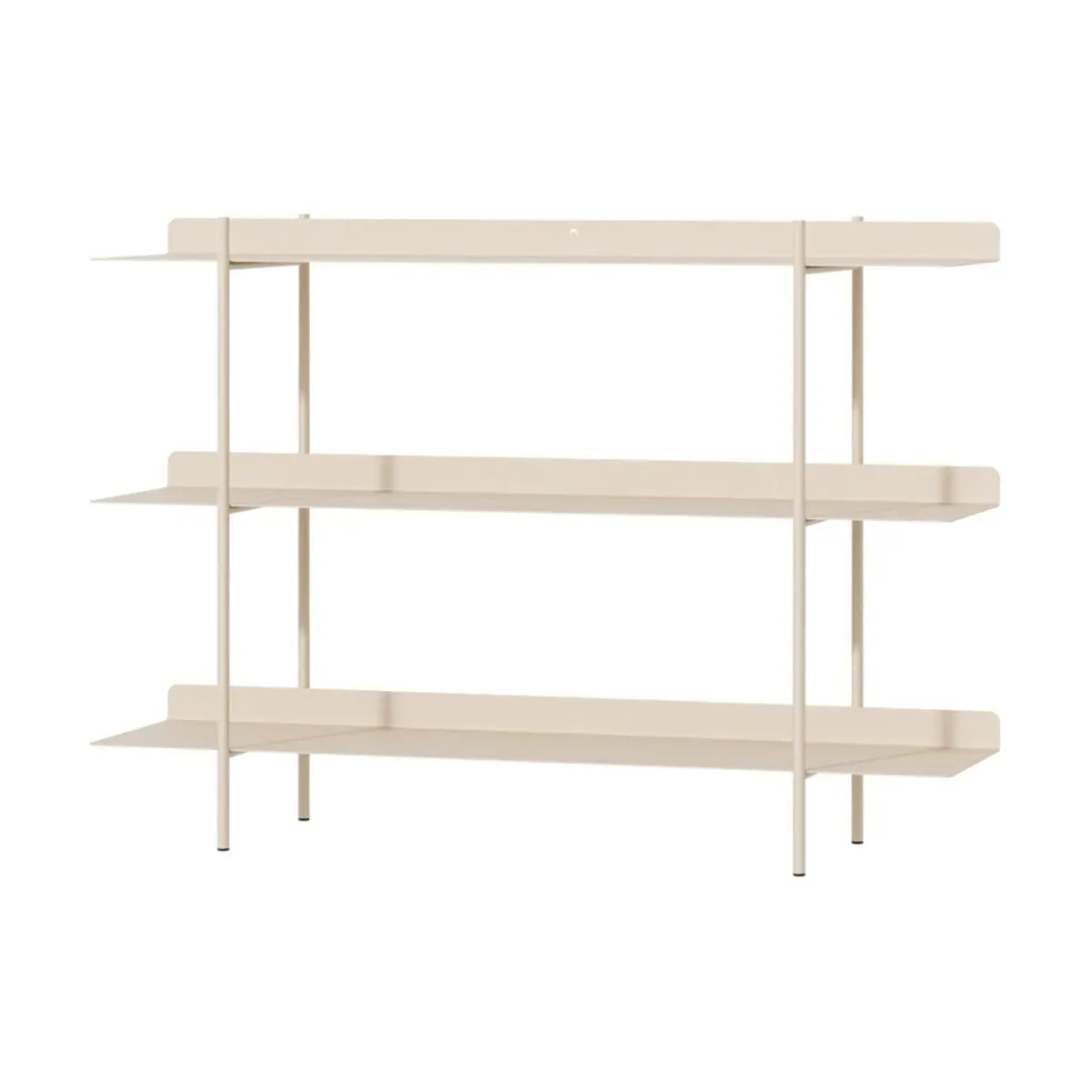 3 étagères à poser en acier beige cashew 85x33cm Tharon - Metallbude