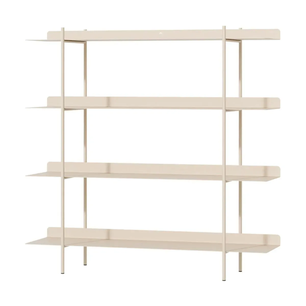 4 étagères à poser en acier beige cashew 118x33cm Tharon - Metallbude