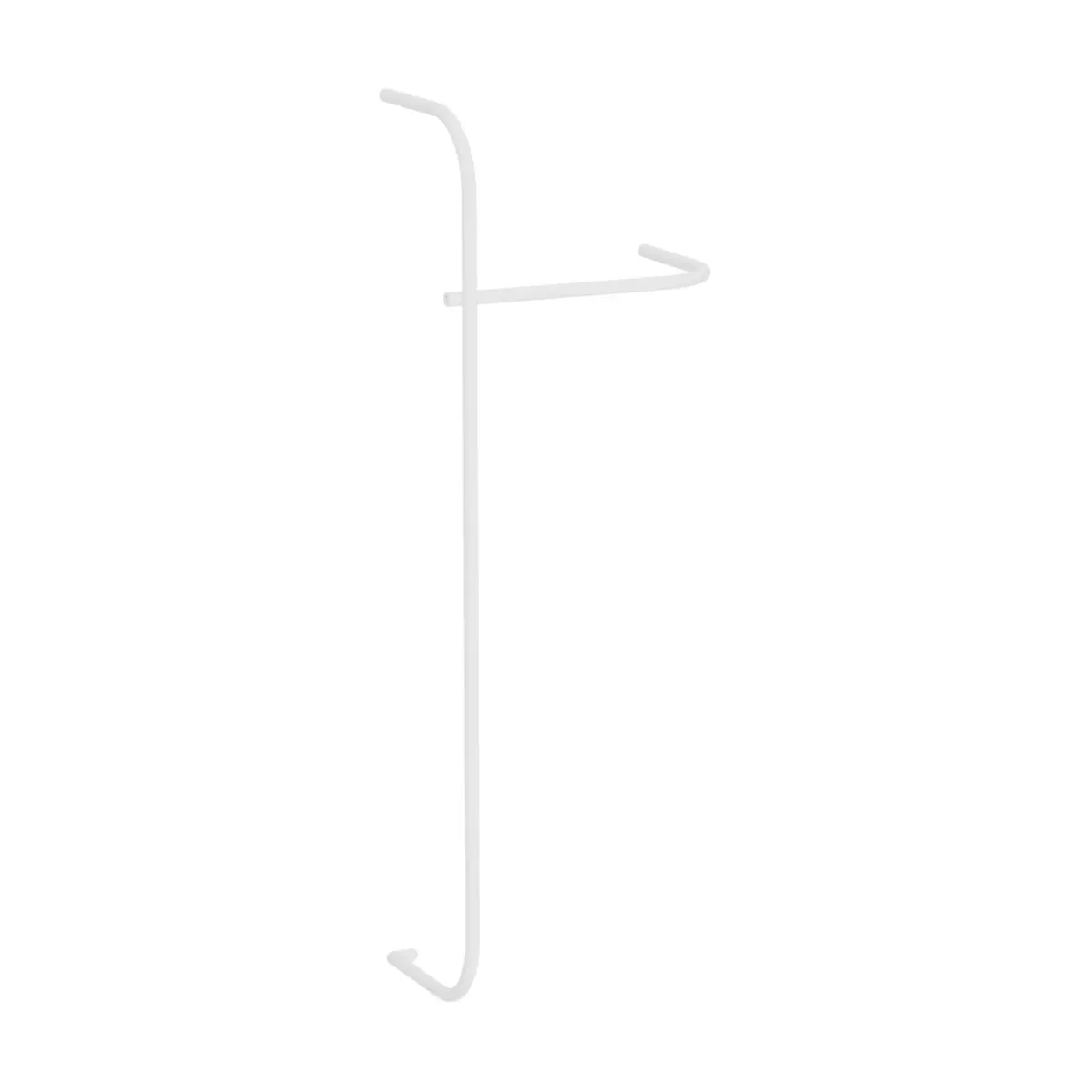 Rail à vêtements en acier blanc 130x45cm Tamina - Metallbude