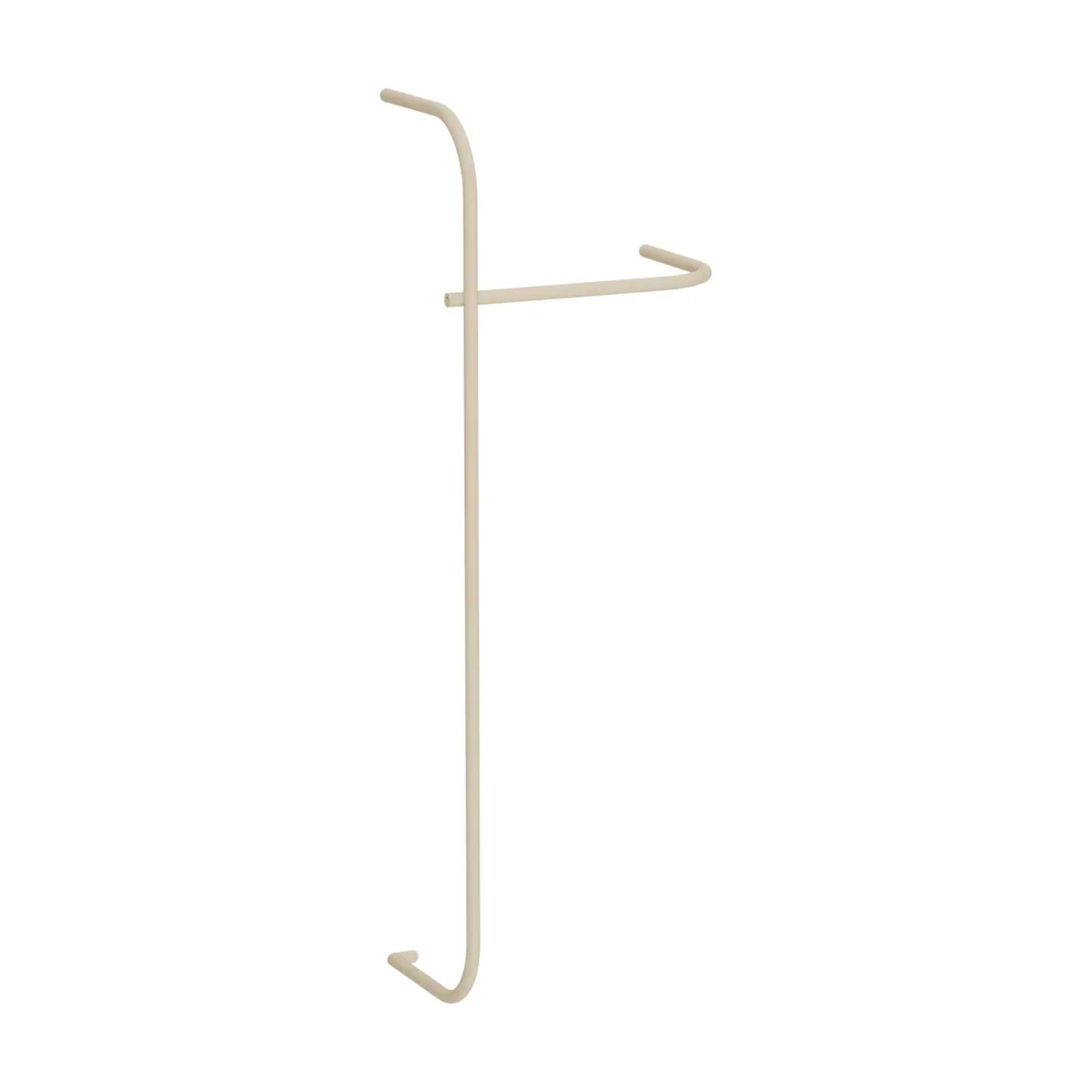 Rail à vêtements en acier beige cashew 130x45cm Tamina - Metallbude