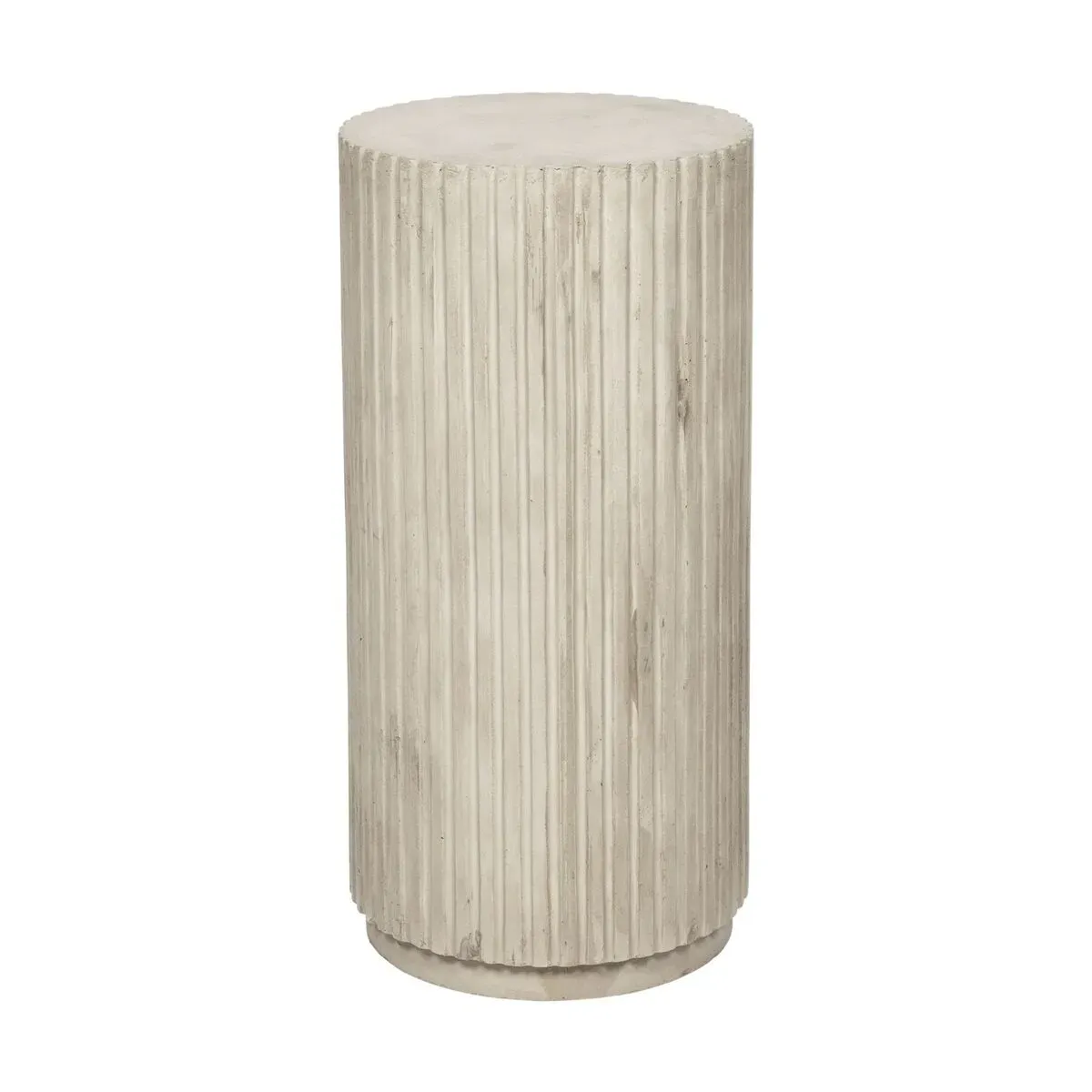 Table d'appoint ronde en argile beige 38,5x78cm Rillo - Broste Copenhagen