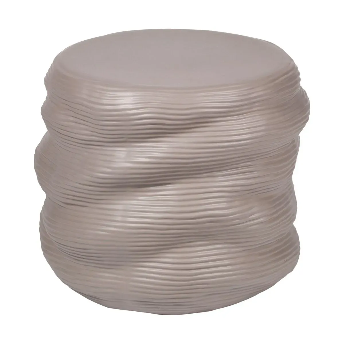 Table d'appoint en grès émaillé mat fungi grey 44x42cm Earthernware - Broste Copenhag