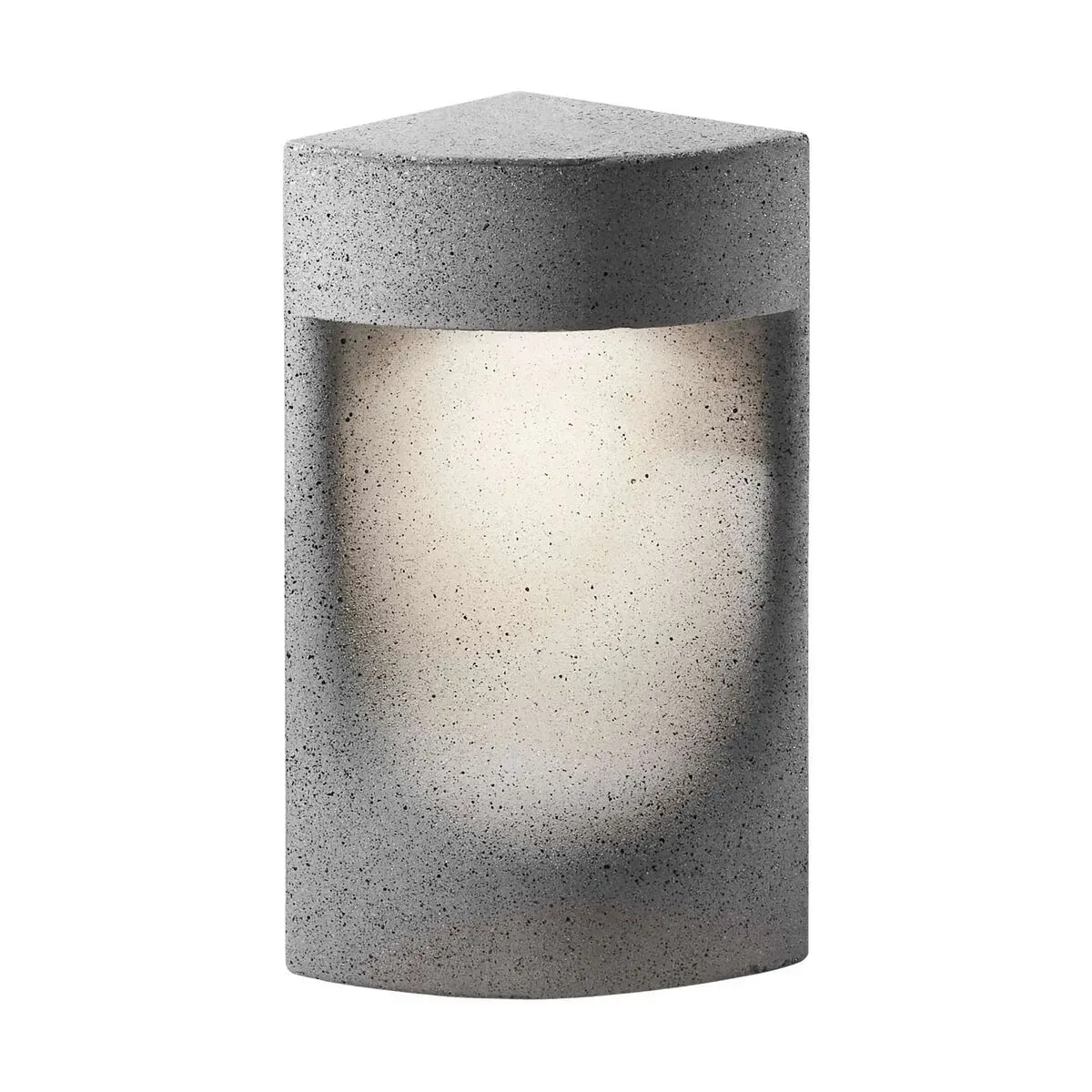 Lampadaire d'extérieur dimmable en béton gris 35cm Moai B/35 - Bover