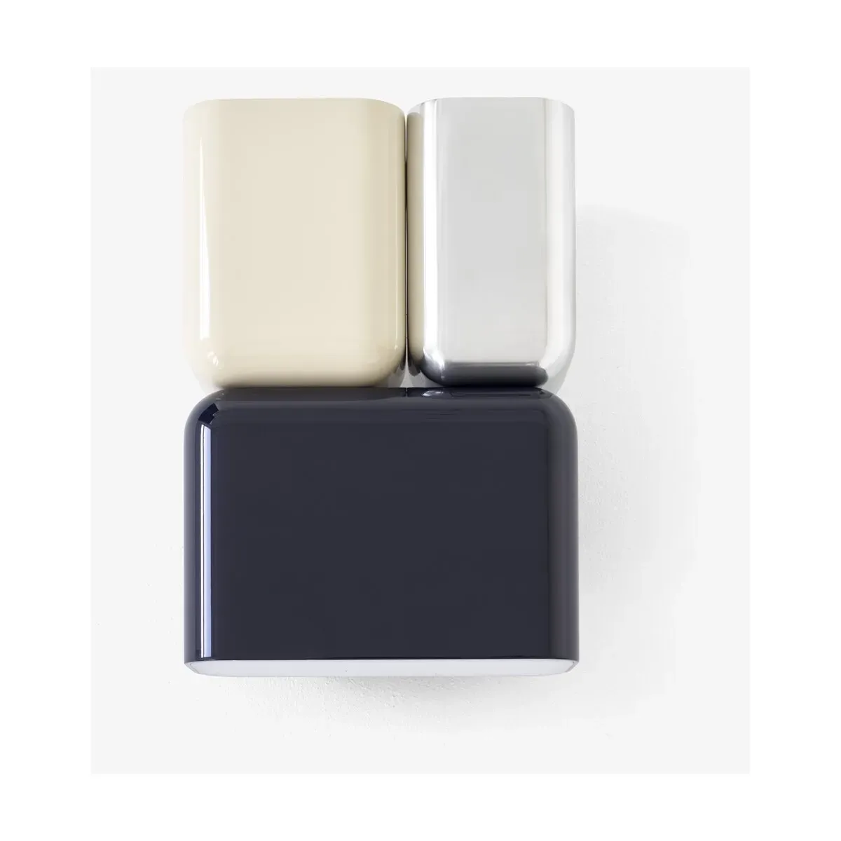 Applique murale bleu marine et ivoire Tabata LN10 - &tradition