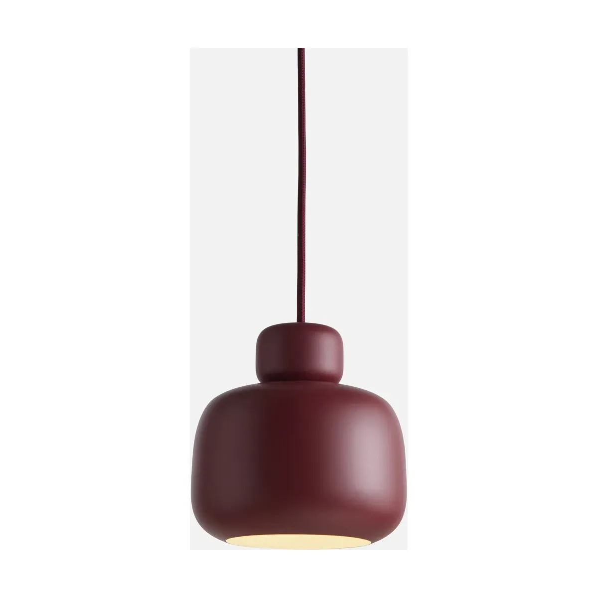 Suspension en métal bordeaux 16cm Stone - Woud