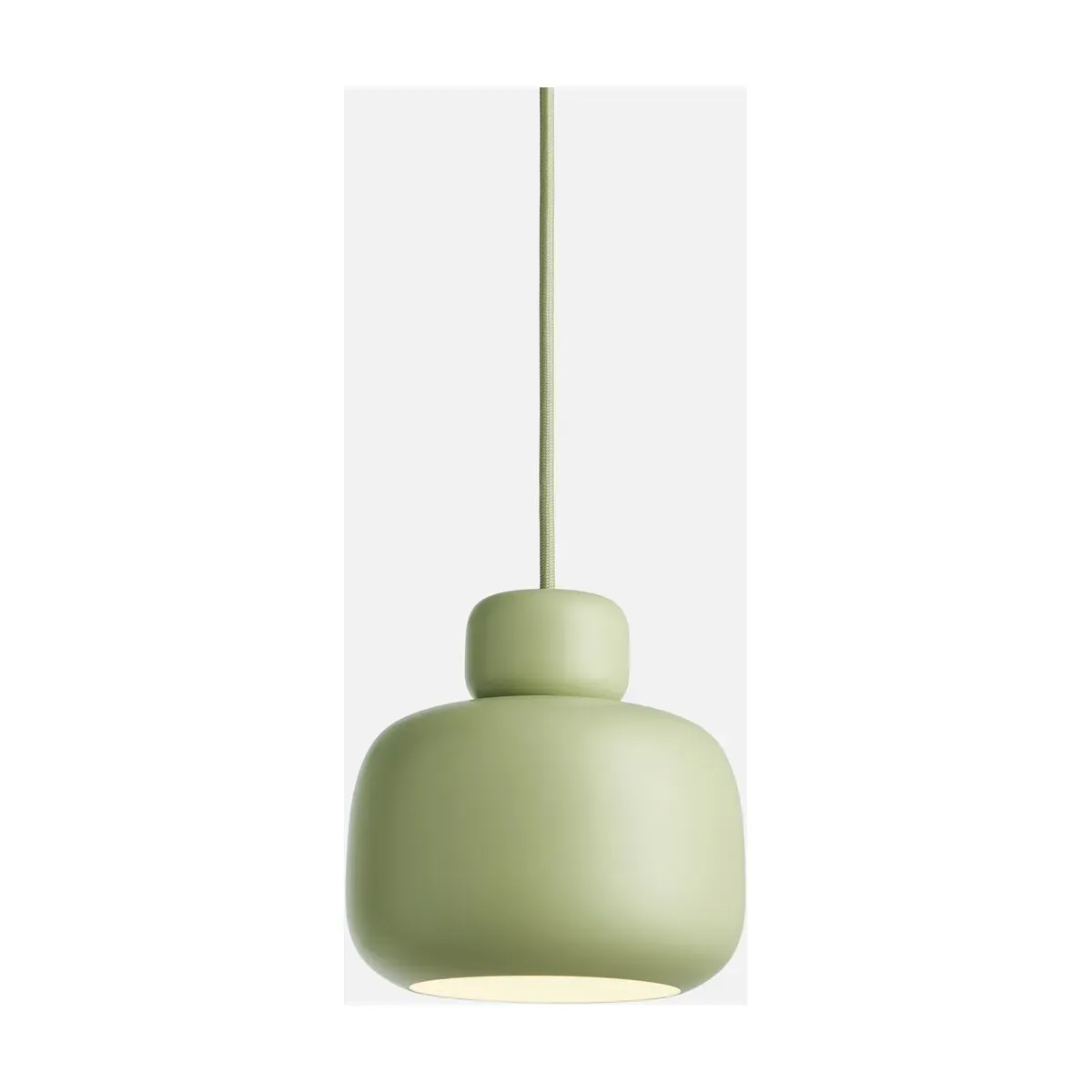 Suspension en métal vert matcha 16cm Stone - Woud