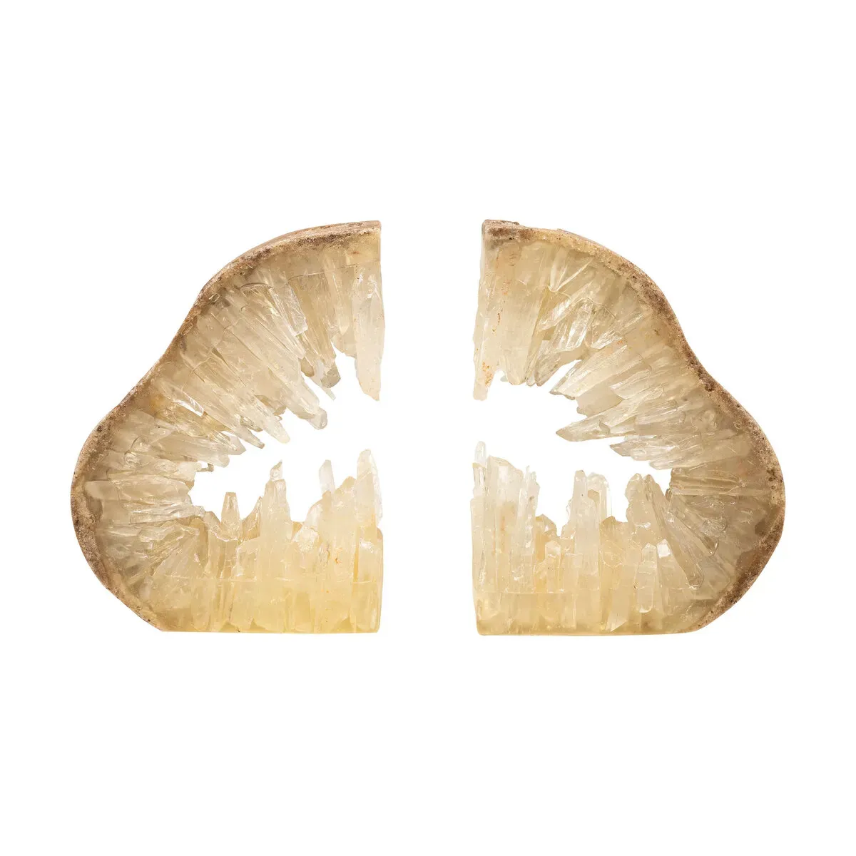 Serres livres en quartz naturel et résine 30x5x20cm - Versmissen