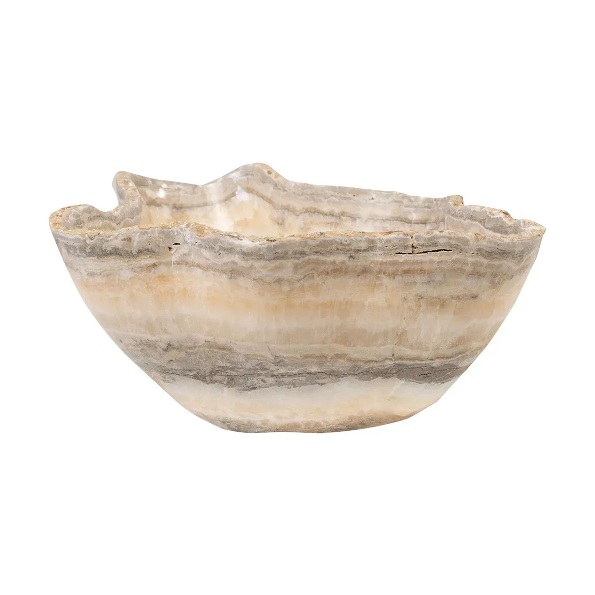 Vide-poche medium en onyx naturel 30x38x14cm - Versmissen