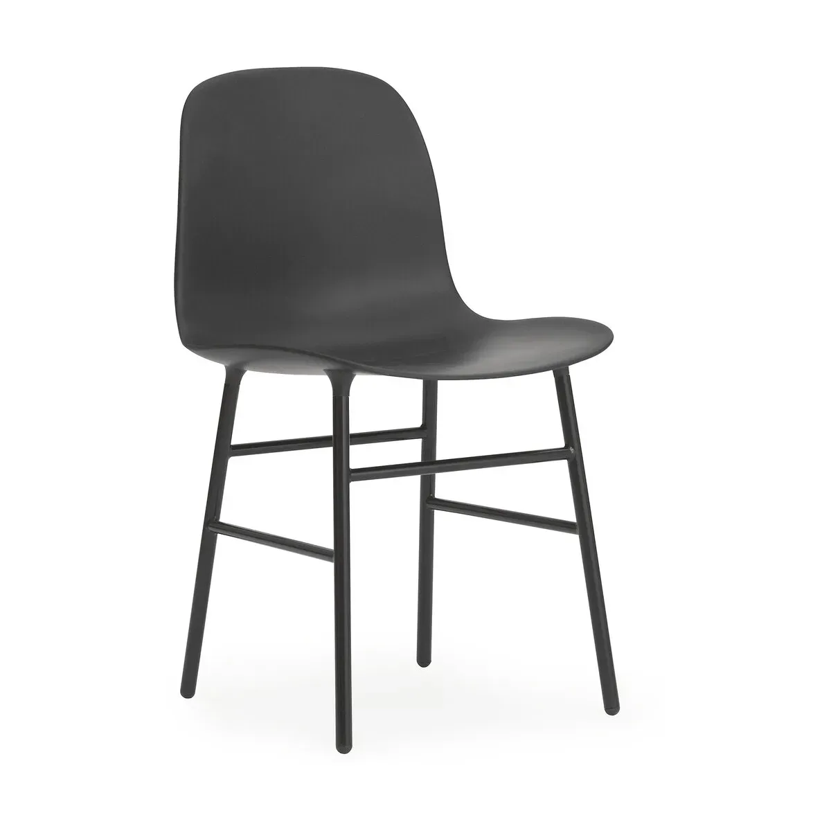 Chaise en acier et pp noir Form - Normann Copenhagen
