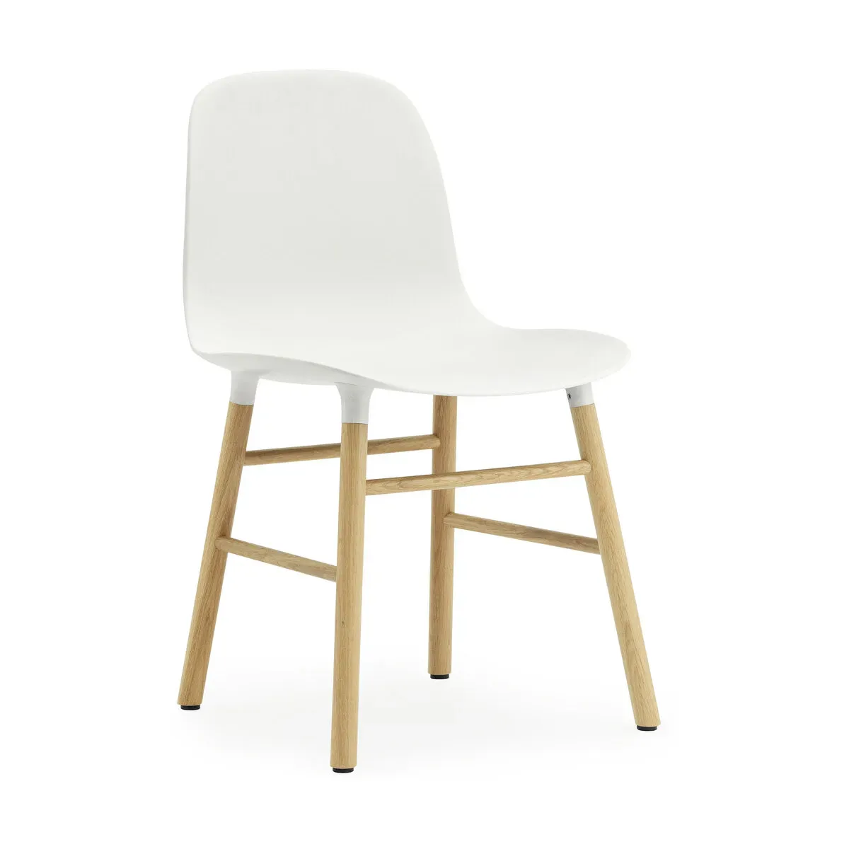 Chaise en chêne naturel et pp blanc Form - Normann Copenhagen