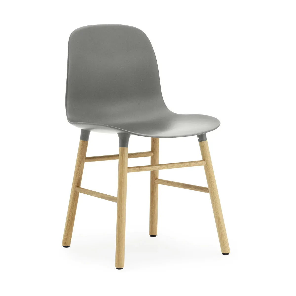 Chaise en chêne naturel et pp gris Form - Normann Copenhagen